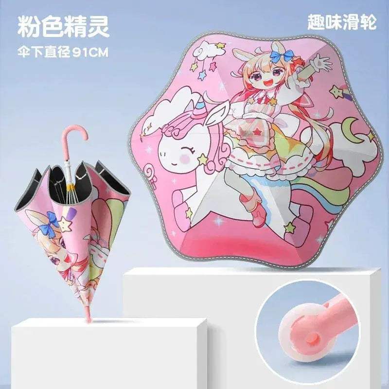 Kids Umbrella With Reflective Strip For Rain And Sun UPF50 - ToylandEU