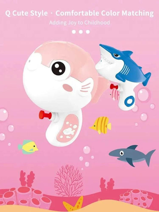 Kids Water Gun Summer Toy Puffer Fish Shark Beach Games - ToylandEU
