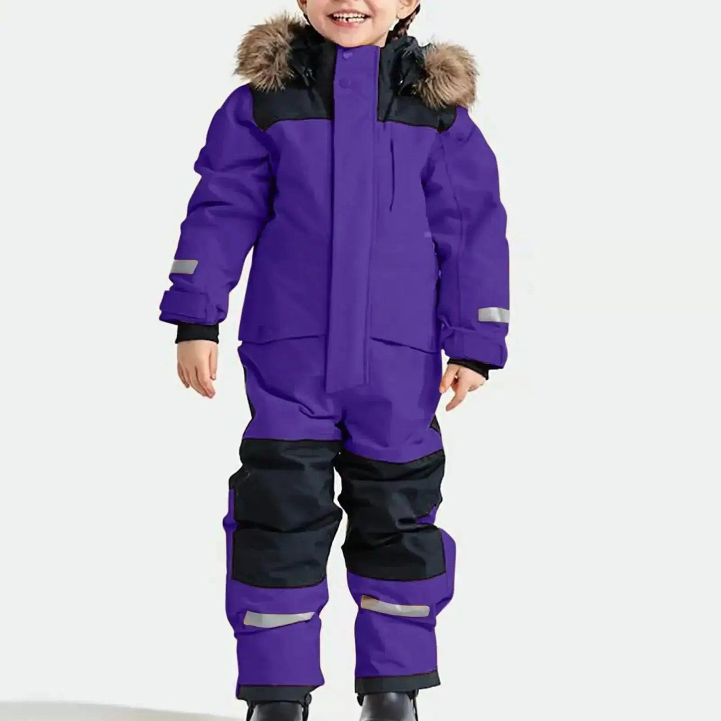 Kids Waterproof Ski Suit With Fleece Lining Unisex - ToylandEU™