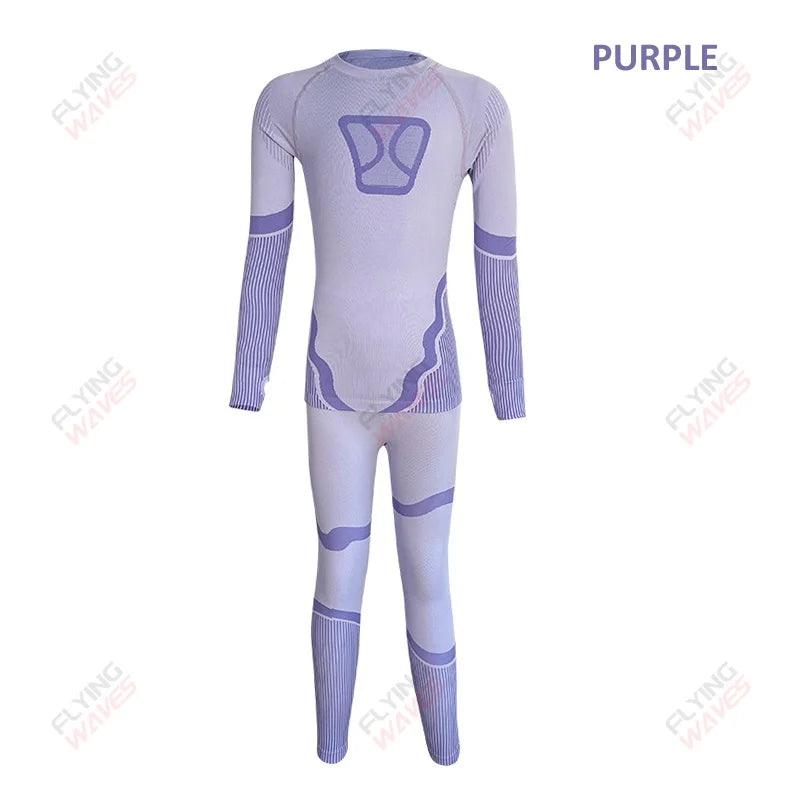 Kids Winter Base Layer Set | Quick Dry & 4-Way | Toylandeu™