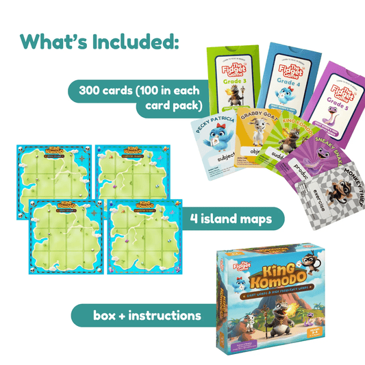 King Komodo Sight Word Game Mastering Fry Words - ToylandEU™