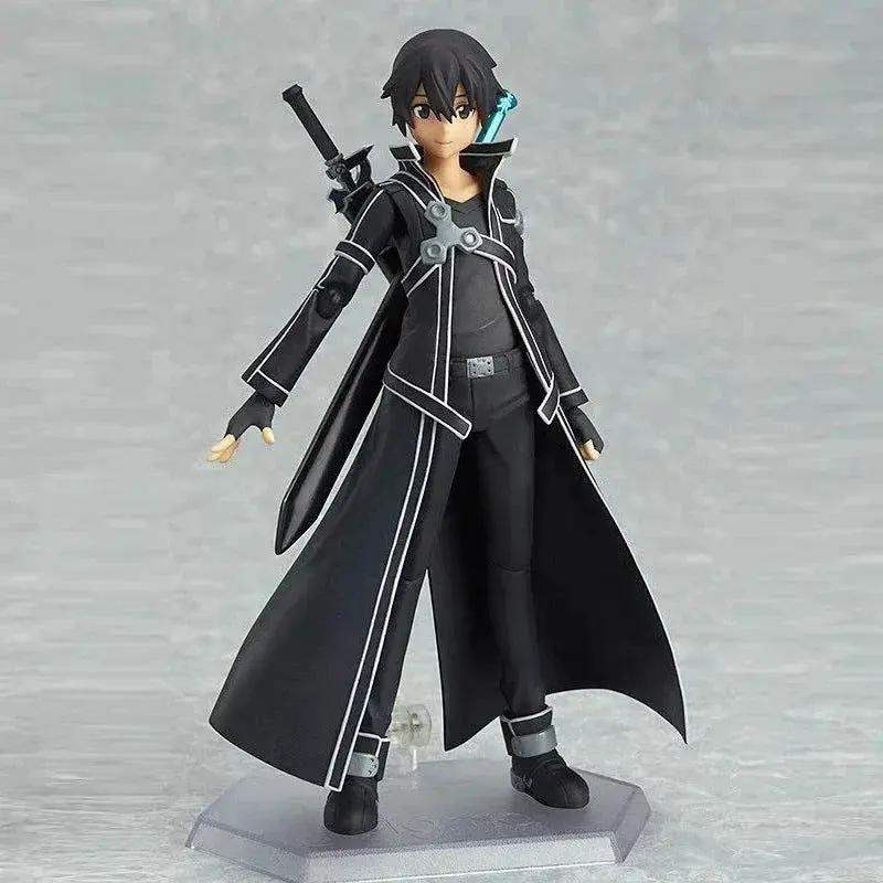 Kirigaya Kazuto Action Figure, Kirito Anime Figurines Sword Art Online, Detachable and Movable Joints Model PVC 15 CM - ToylandEU
