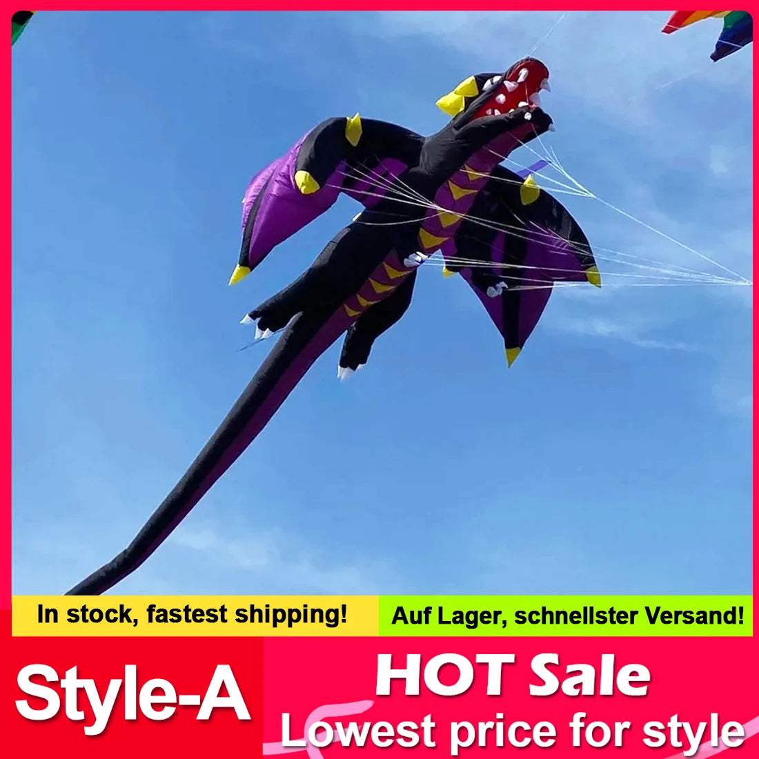 Kite Line | 6.5m Dragon Kite Line | Toylandeu™