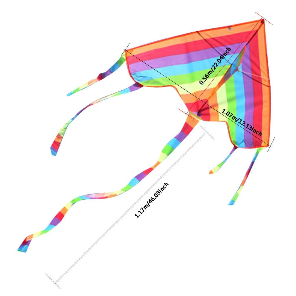 Kite | Nylon Triangle Rainbow | Toylandeu™