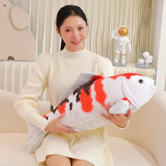 Koi Fish Plush Pillow 75cm Soft PP Cotton Kids Decor