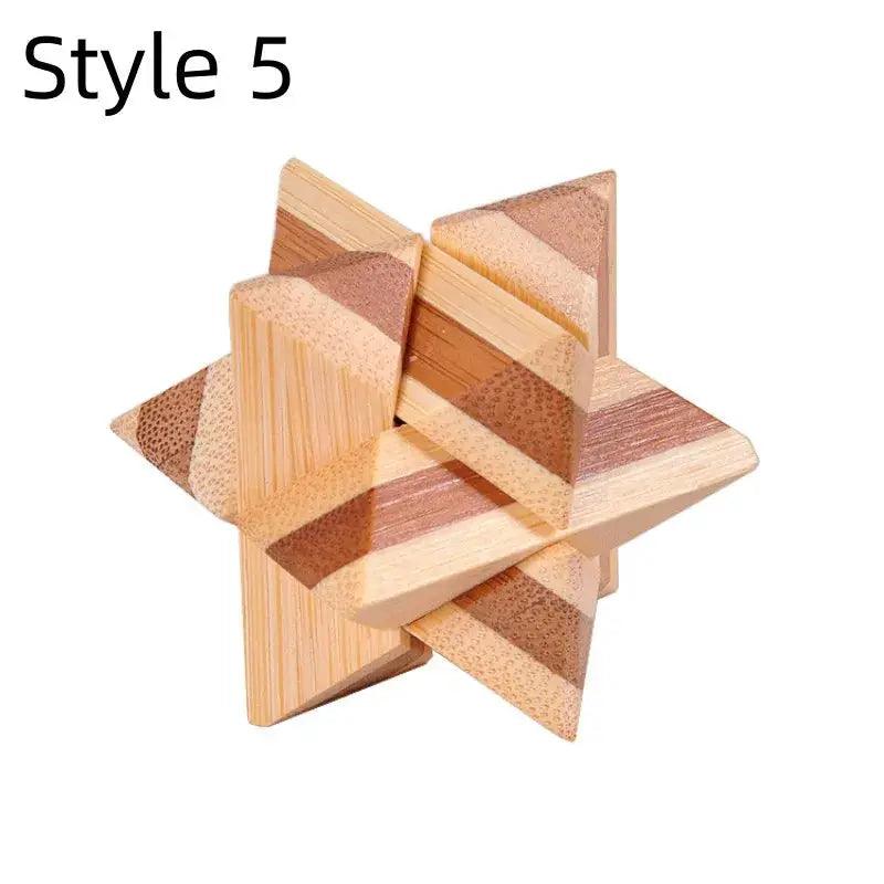 Kongming Lock Puzzle Wooden Brain Teaser Toy - ToylandEU™