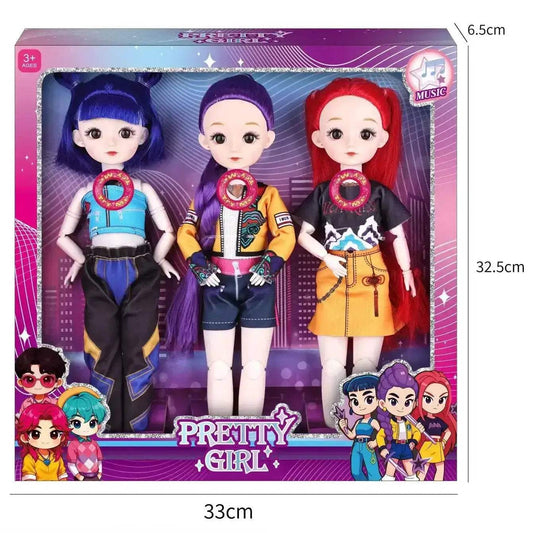 Kpop BJD Doll Demon Hunters With 3D Eyes Lighting - ToylandEU™
