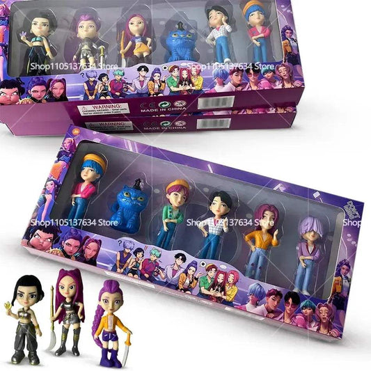 Kpop Demon Hunters Action Figures 6 Piece Gift Set CE - ToylandEU™