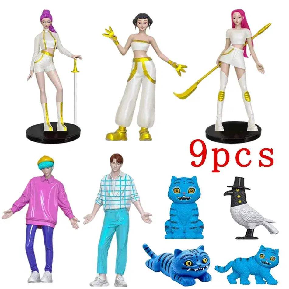 Kpop Demon Hunters Figure Set For Desktop Display Collectible - ToylandEU