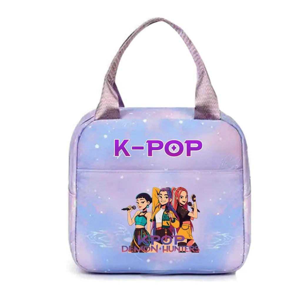 Kpop Demon Hunters Lunch Bag | 25L Insulated Softback | Toylandeu