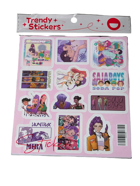 Kpop Demon Hunters Sticker Pack 75 Colorful Stickers - ToylandEU™