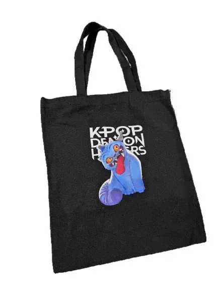 Kpop Demon Hunters Tote Bag With Derpy Tiger Durable Canvas - ToylandEU