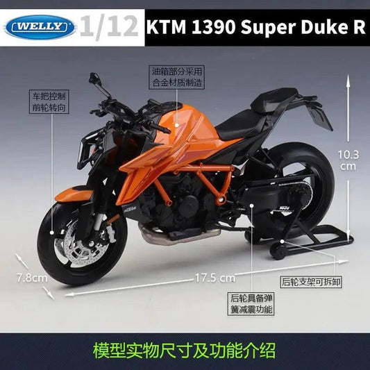 Ktm 1390 Super Duke R Diecast Motorcycle Model Deluxe - ToylandEU™