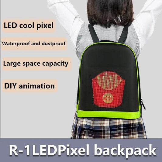 LED Advertising Backpack Version Portable Children's LED Backpack Magic Smart Walking Billboard APP Control Outdoor Display Bag - ToylandEU
