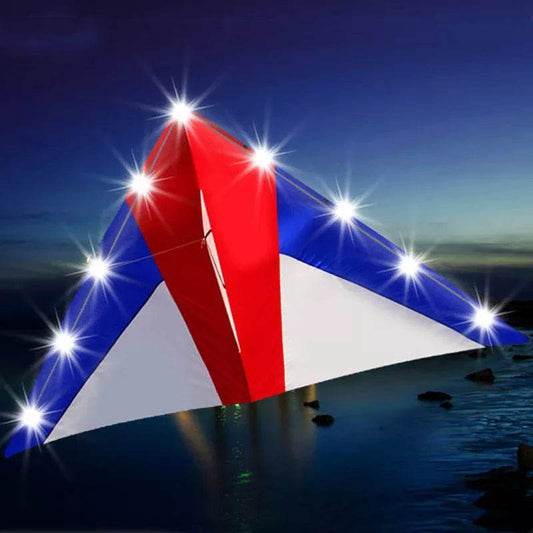 LED Delta Kite with Lights - Easy Control & Portable Fun - ToylandEU