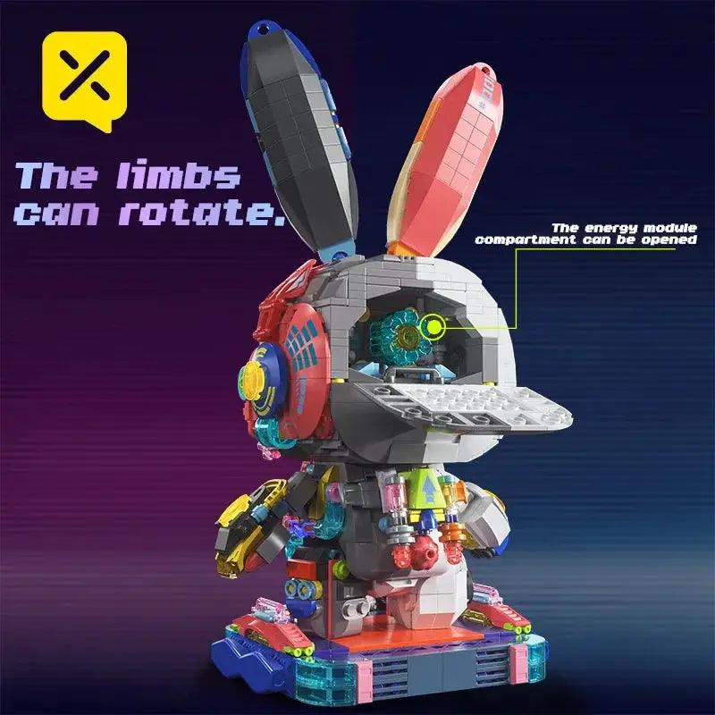 LED Light Up Building Blocks Robot Rabbit Toy Deluxe - ToylandEU™