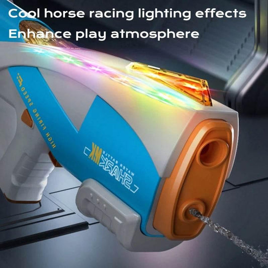 LED Marquee Electric Water Gun for Kids Full Automatic High Power Absorb Water Summer Outdoor Pool Toy - ToylandEU