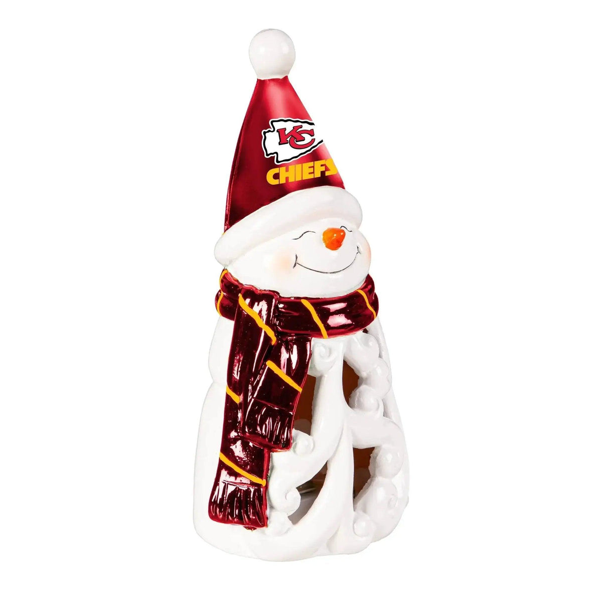 Kansas City Chiefs LED Snowman Statue 8 Inch With Logo - ToylandEU™