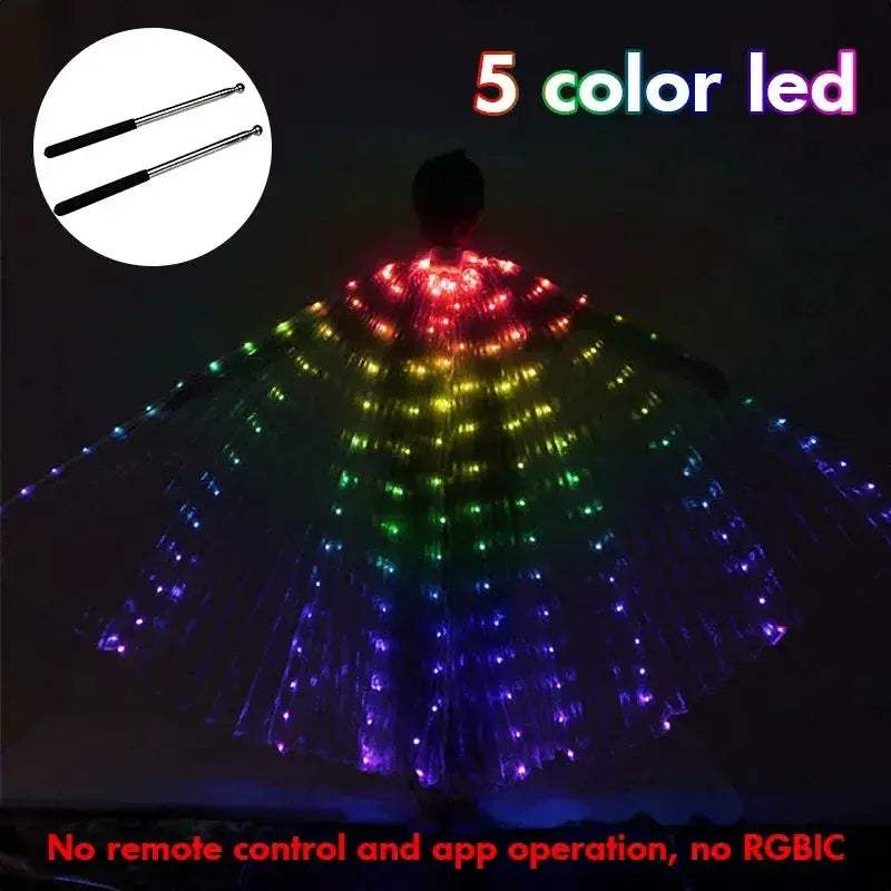 LED Wings For Belly Dance With Smart Remote Control - ToylandEU