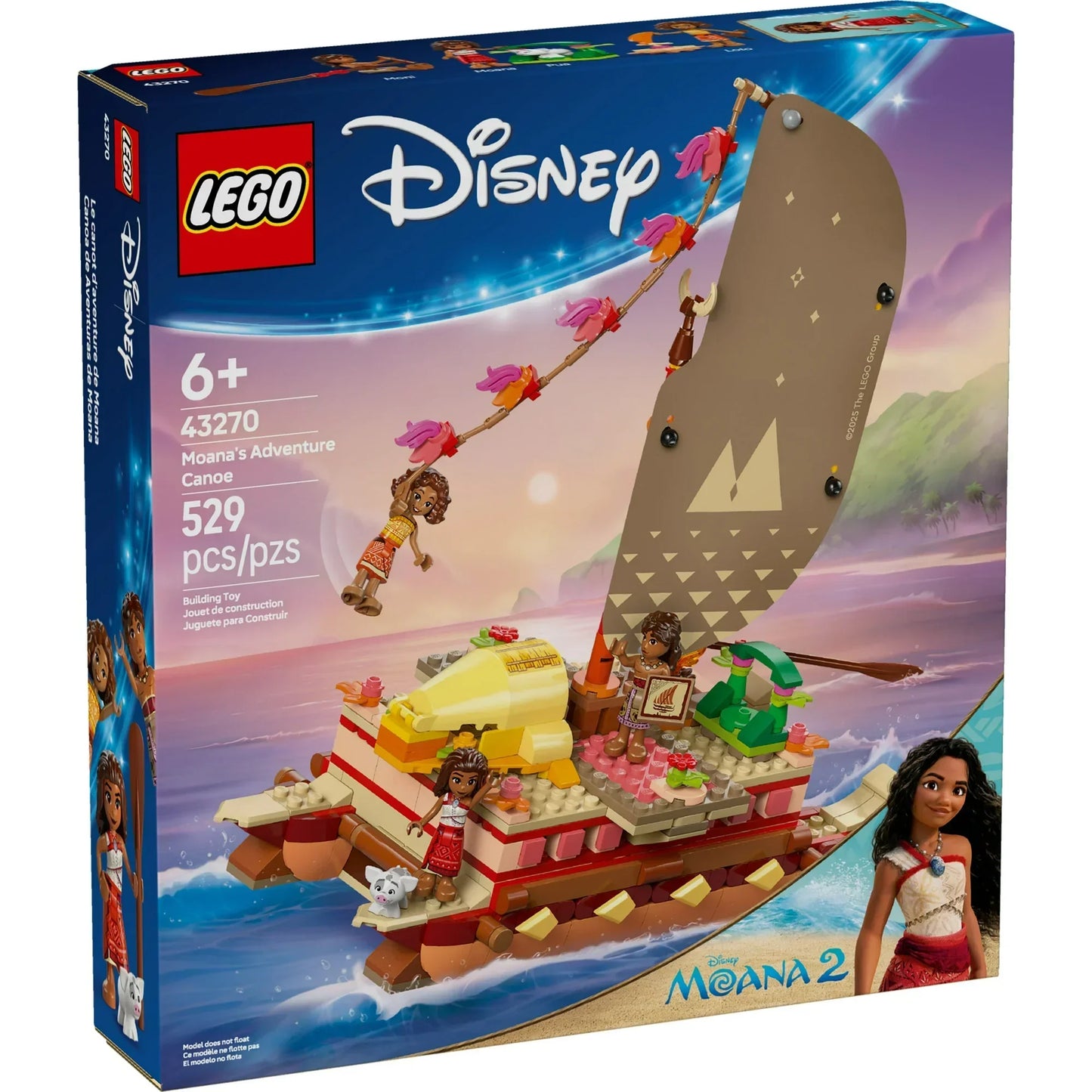 LEGO 43270 Disney Moana's Adventure Canoe - ToylandEU