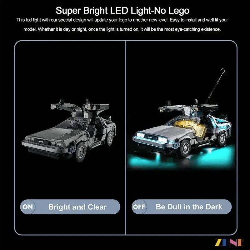LEGO Back to the Future Time Machine LED Light Kit Pro - ToylandEU™