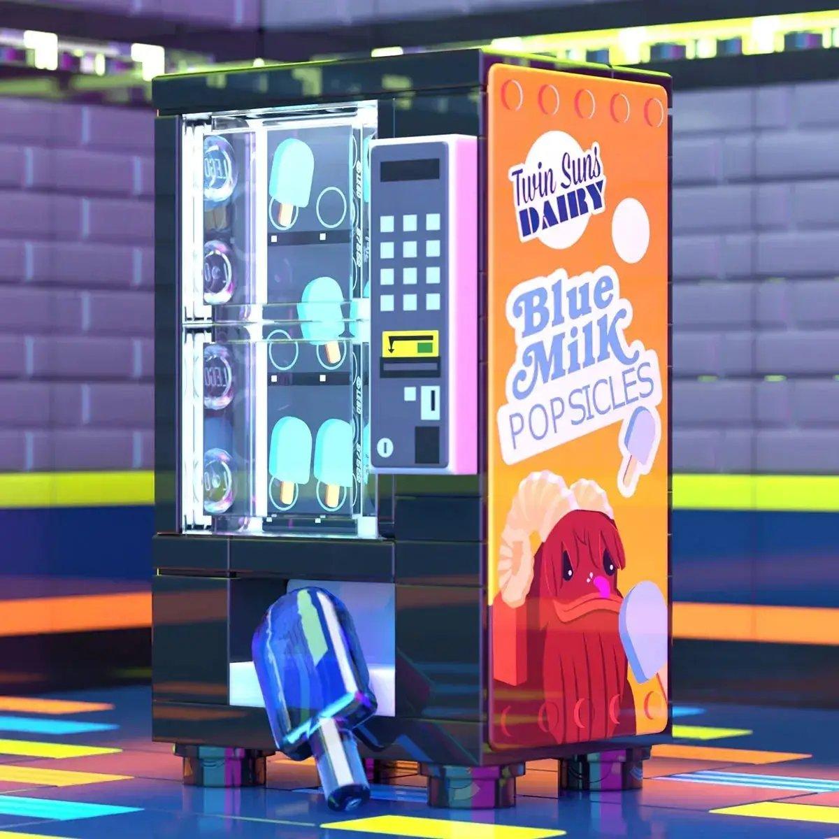 LEGO Blue Milk Popsicle Vending Building Set Minifigs - ToylandEU™