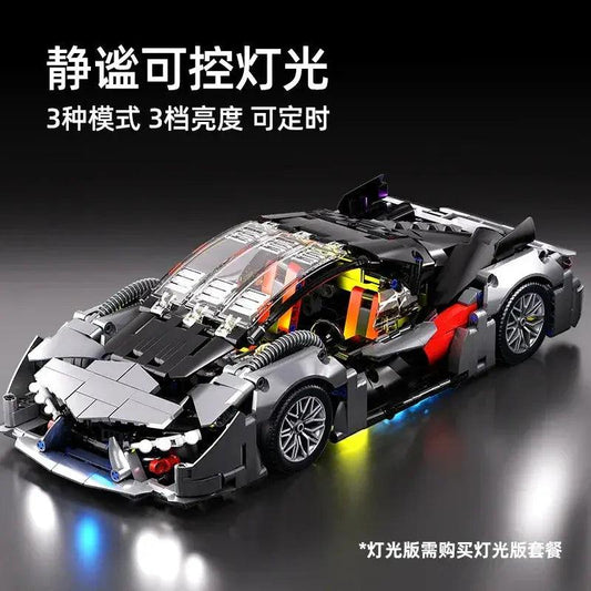 LEGO Compatible 1 To 14 Scale Silver Sports Car Detail - ToylandEU™