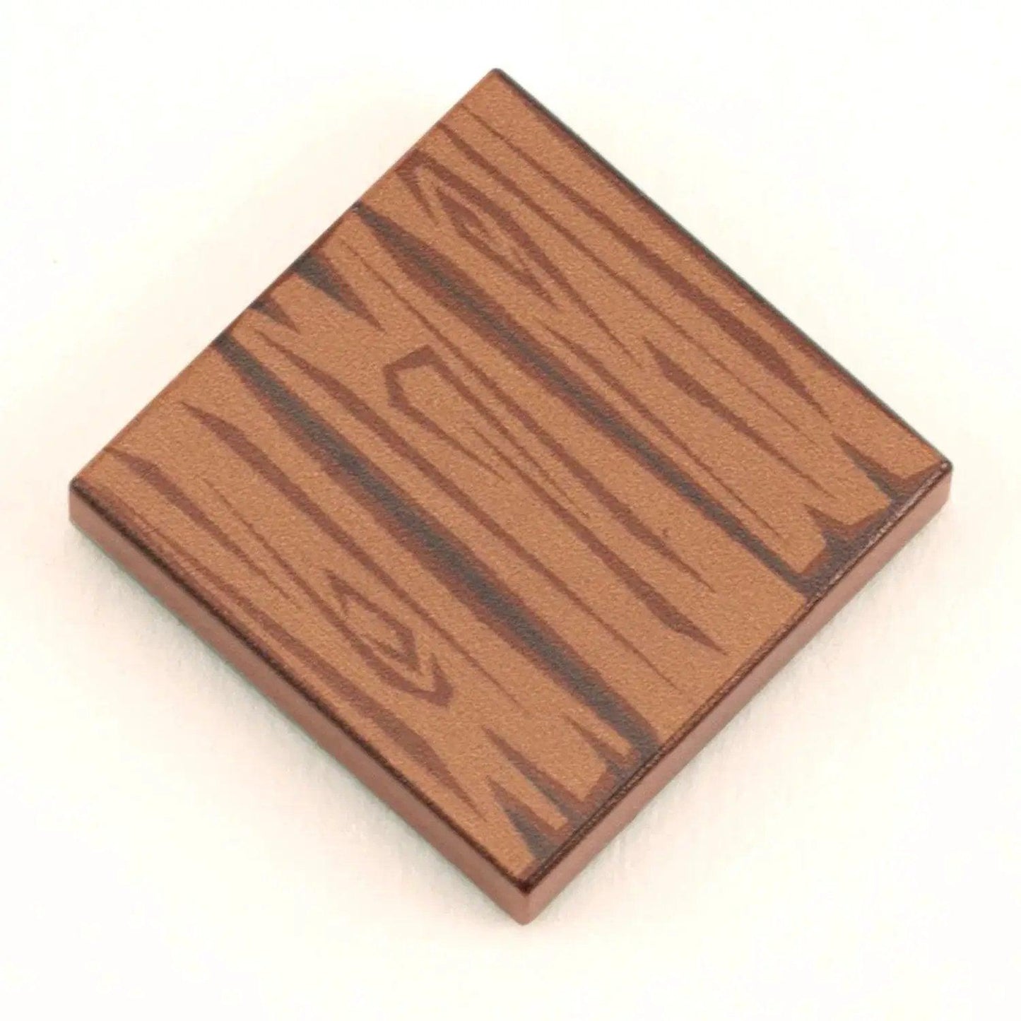 LEGO Compatible Custom Tiles Dark Hardwood Pack 20 - ToylandEU™