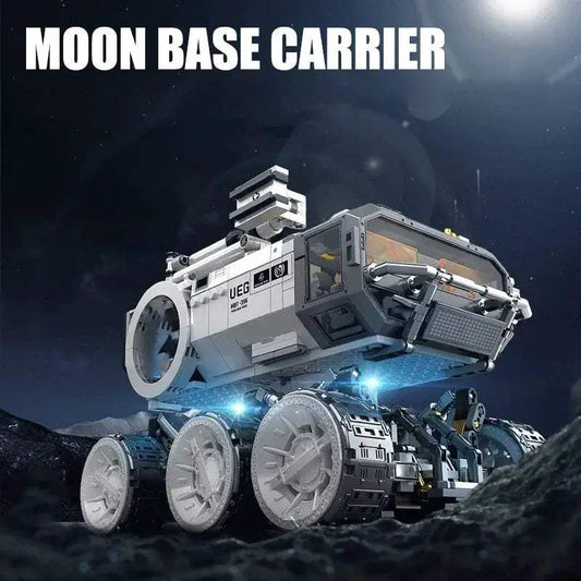 LEGO Compatible Moon Base Carrier Building Blocks With Mechanical Arm - ToylandEU