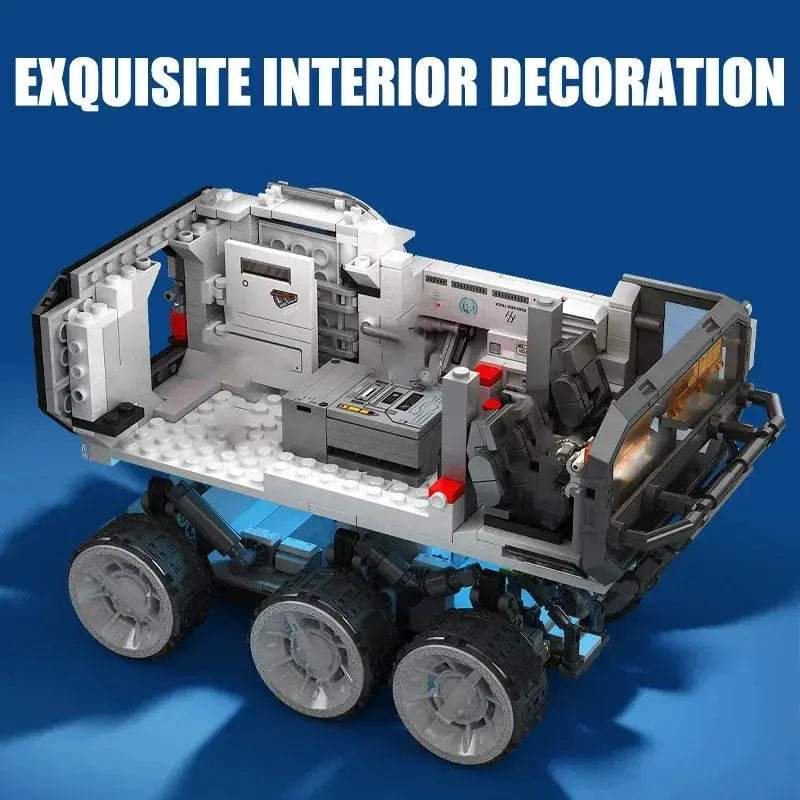 LEGO Compatible Moon Base Carrier Building Blocks With Mechanical Arm - ToylandEU