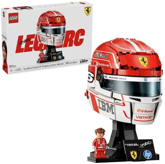 LEGO Ferrari Helmet Charles Leclerc Display Model - ToylandEU™