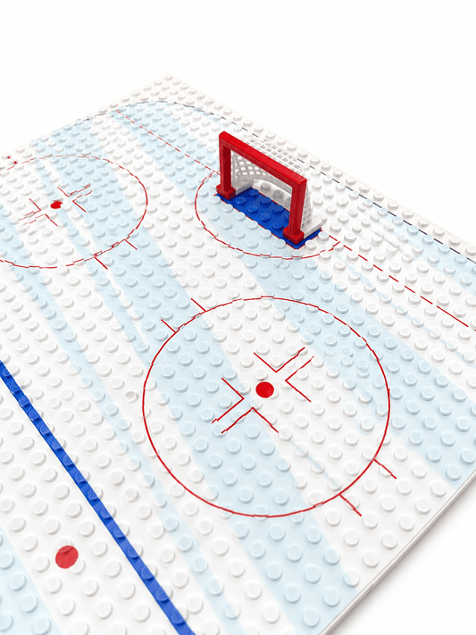 LEGO Hockey Rink | Printed Regulation Baseplates | Toylandeu™