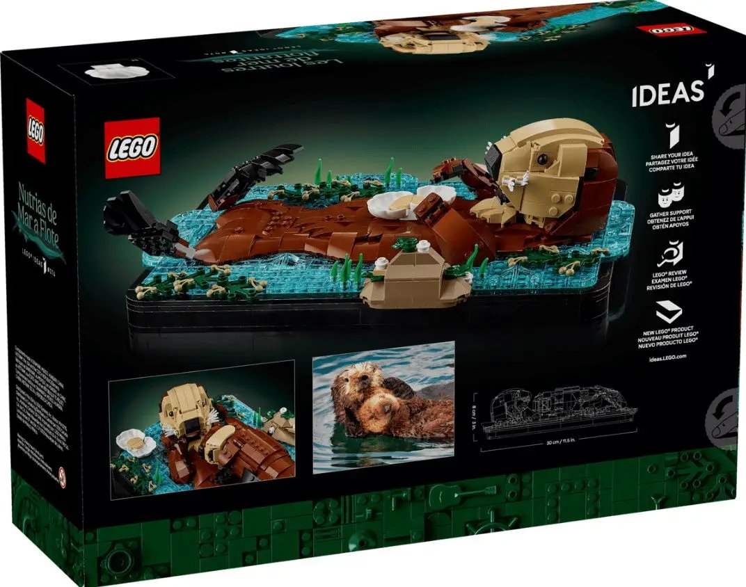 LEGO Ideas Floating Sea Otters Set 21366 Home Decor - ToylandEU™