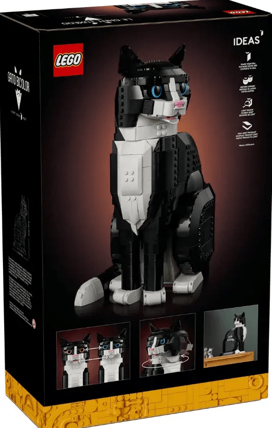 LEGO Ideas Tuxedo Cat 21349 Showpiece Set For Adults - ToylandEU™