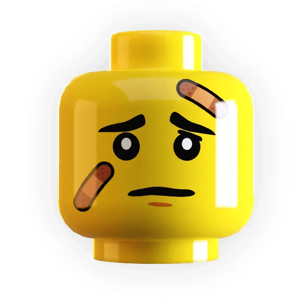 LEGO Minifig Head With Bandaged Print Premium Part - ToylandEU™