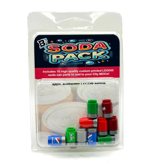 LEGO Minifig Soda Cans Pack 10 Custom Printed Parts - ToylandEU™