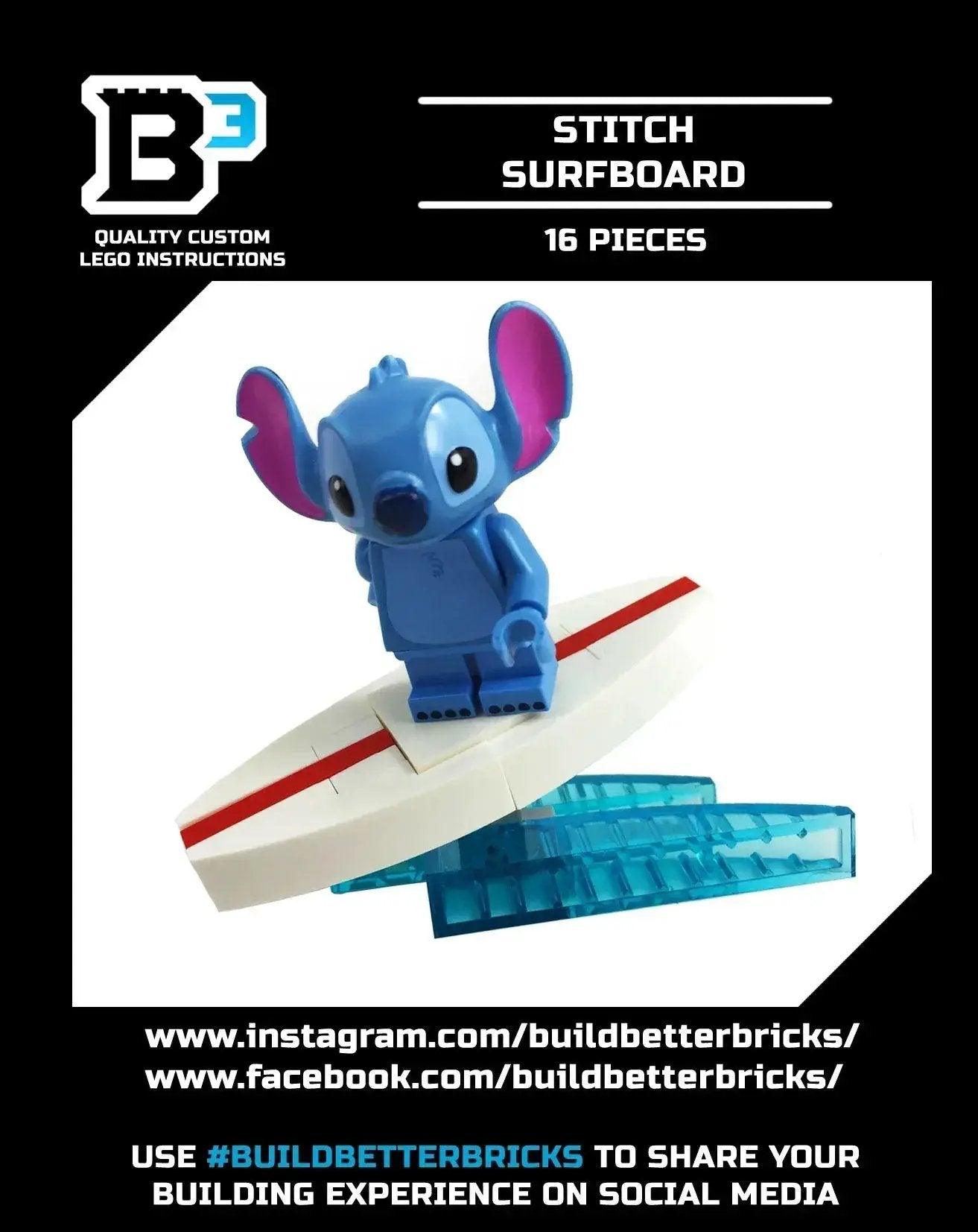 LEGO Stitch Minifigure Official Surfboard Wave Set - ToylandEU™