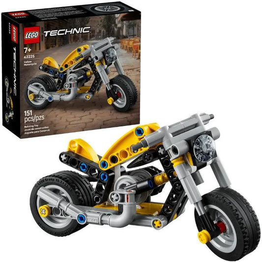 LEGO Technic Motorcycle Yellow Build Kit Realistic - ToylandEU™