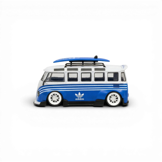LF Model Volkswagen T1 Kombi with Surfboards Blue/White 1:64 - ToylandEU