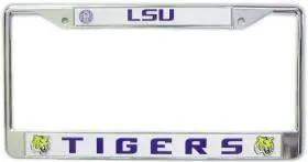LSU Tigers Chrome License Plate Frame by Rico Industries - ToylandEU™