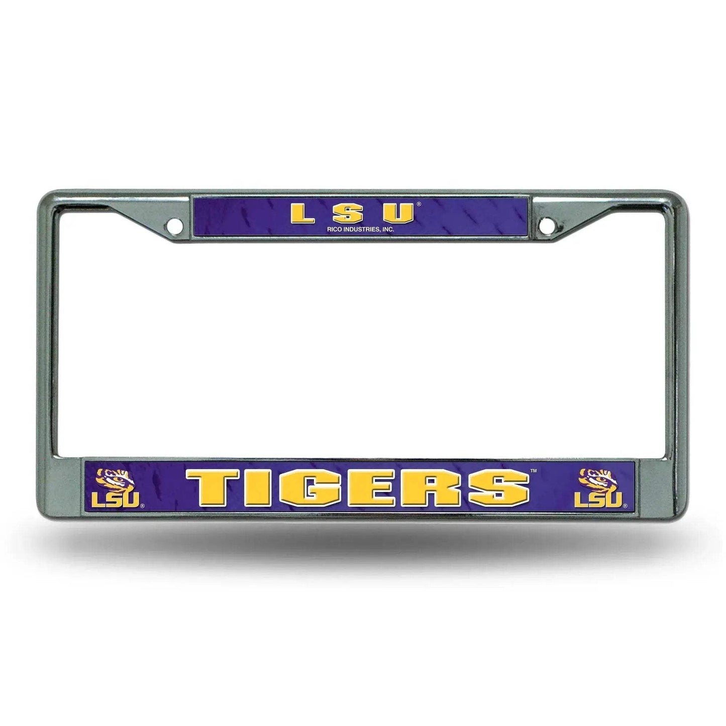 LSU Tigers License Plate Frame Chrome With Printed Insert - ToylandEU™