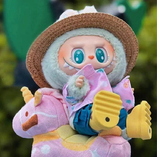 Labubu 17cm Pendant Beach Dress Summer Surfing Suit Set - ToylandEU