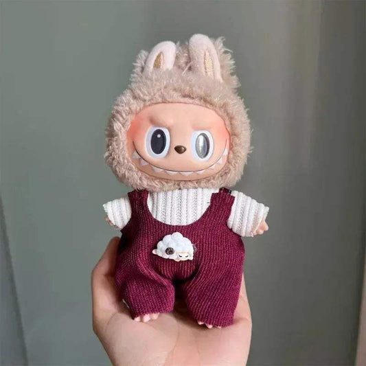 Labubu Plush Doll Clothes Overalls Set Gift Deluxe - ToylandEU™