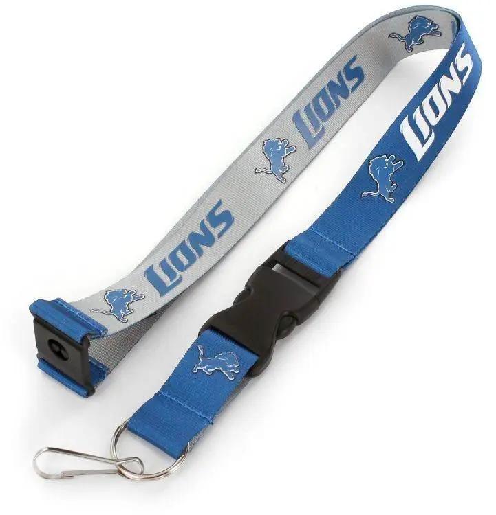 Detroit Lions Lanyard Reversible Silver Blue Aminco - ToylandEU™