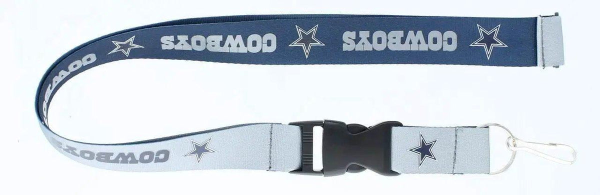 Dallas Cowboys Reversible Nylon Lanyard Detachable Key Ring - ToylandEU™