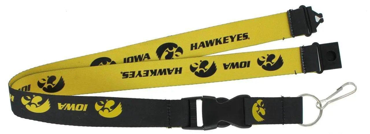 Iowa Hawkeyes Reversible Lanyard Officially Licensed Clip - ToylandEU™