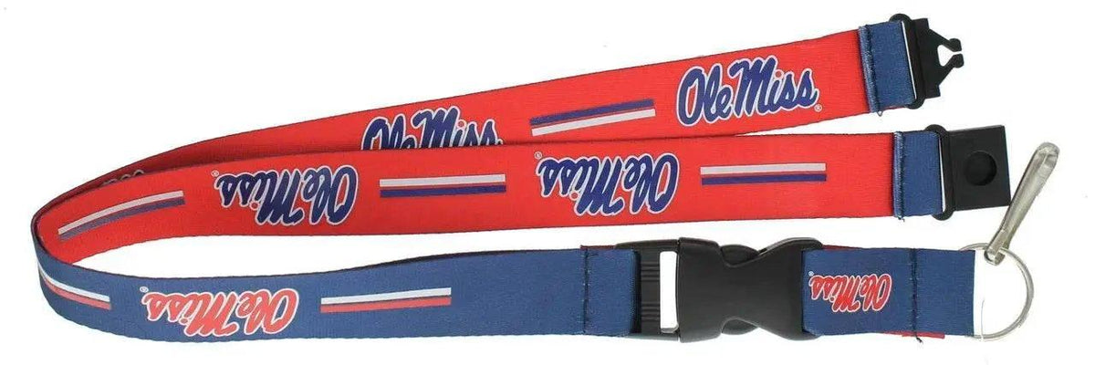 Mississippi Rebels Reversible Lanyard Key Ring Clip - ToylandEU™