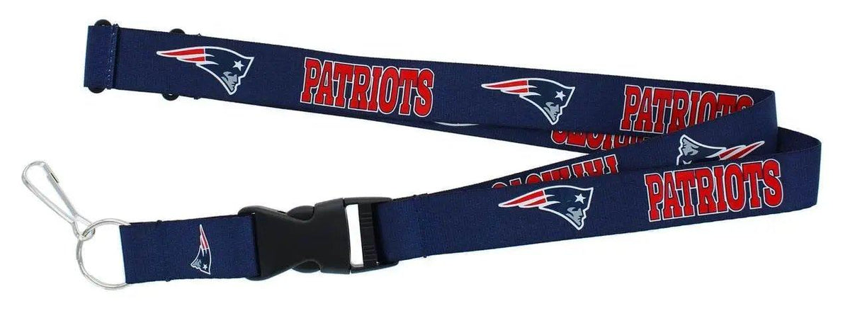 New England Patriots Blue Lanyard With Breakaway Buckle - ToylandEU™