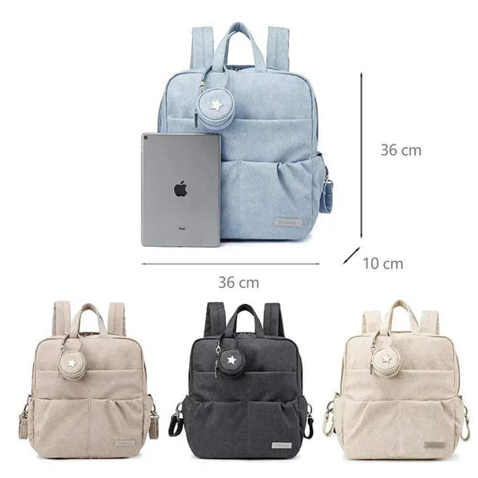 Large Capacity Waterproof Diaper Backpack With Pacifier Holder - ToylandEU