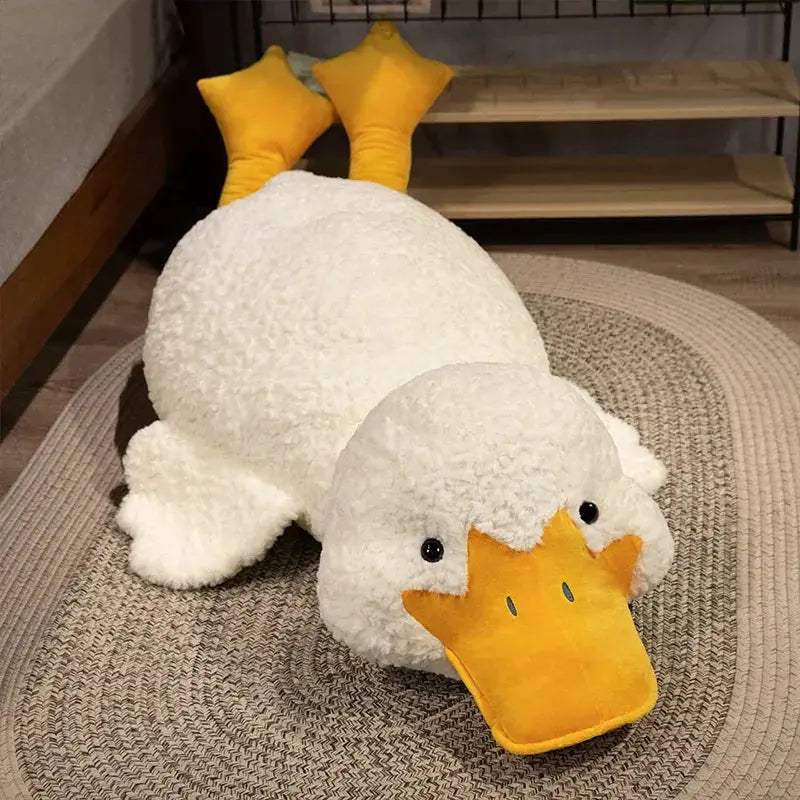 Large Duck Plush Toy Pillow Mat For Cozy Sleeping Cushion - ToylandEU